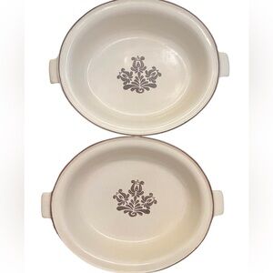 Pfaltzgraff serving stoneware  bowls 2 total serving handles G-11